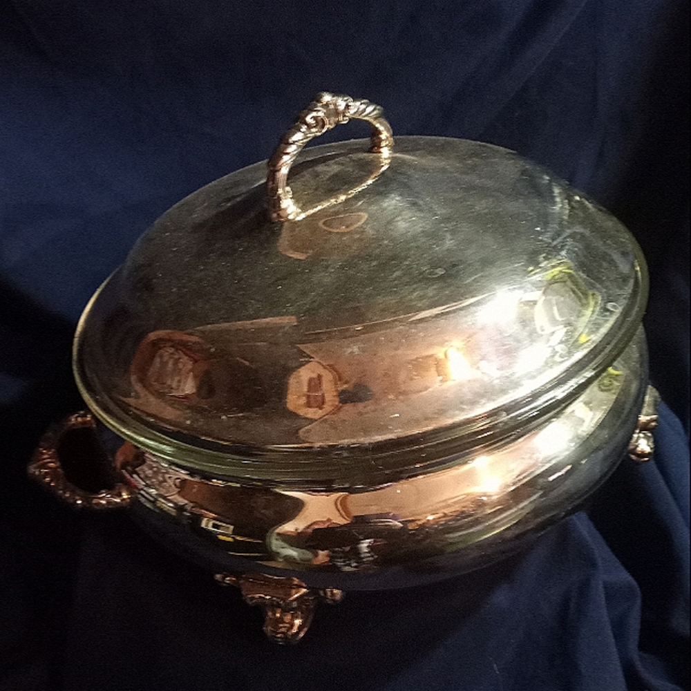 An antique serving bowl